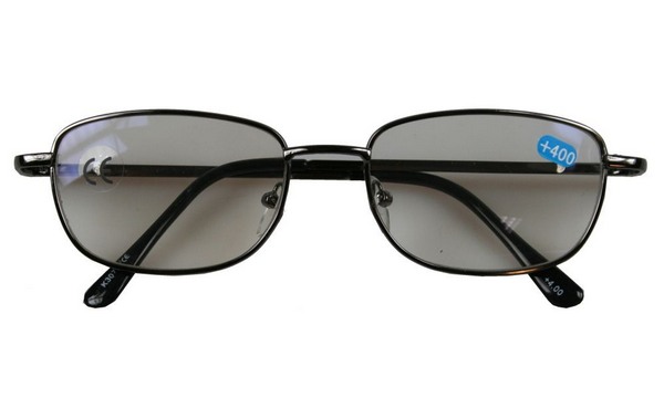 Benson Titan-Clip-Spring Reading Glasses, Black, Strength: +1.00